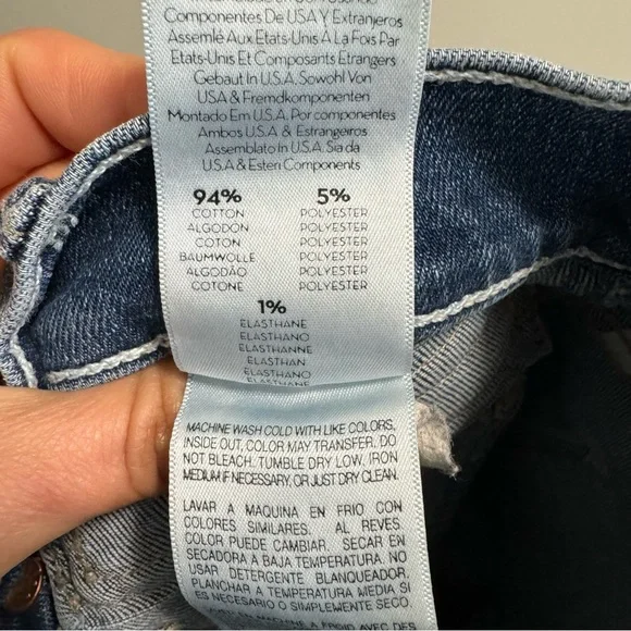 Mother Denim The Insider Crop Point Racing Hearts Size 24 - Picture 5 of 16